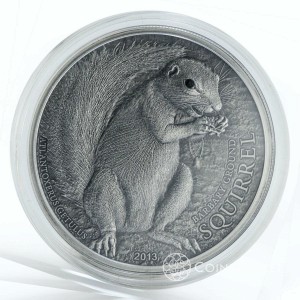5$ 2013 Palau - Squirrels of The World - Barbary Ground Squirrel