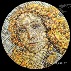 20$ BIRTH OF VENUS Botticelli Great Micromosaic Passion 3oz 2017