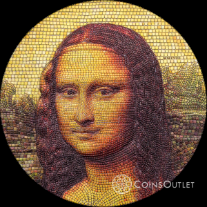 20$ MONA LISA Monna Leonardo Da Vinci Great Micromosaic Passion 3oz