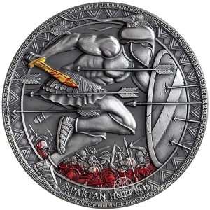 3000 CFA Spartański Hoplita 3oz 2019 Legendarni Wojownicy