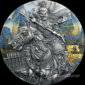 5$ Zhang Fei - Warriors of Ancient China 3oz 2020