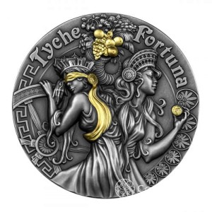 5$ Fortuna i Tyche 2oz 2021 - Seria Boginie