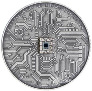 5$ Microchip 50th Anniversary 2021 2oz
