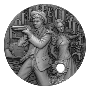 5$ Bonnie & Clyde Gangsters 2oz 2022 