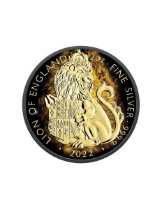 5£ Płonący Lew Anglii - Królewskie Bestie Tudorów 2oz 2022