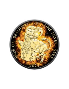 5£ Płonący Koziorożec - Królewskie Bestie Tudorów 2oz 2022