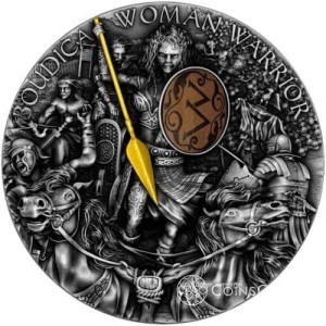  5$ Boudica - Woman Warrior 2oz 2022 