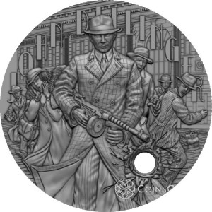 5$ John Dillinger Gangsters 2oz 2022 