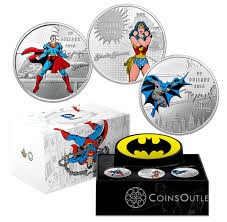 2016 Canada $20 DC Comics Batman, Superman & Wonder Woman 1oz Fine Silver Coins
