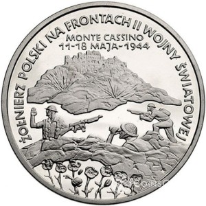 200 000 zł Żołnierz polski na frontach II wojny światowej – Monte Cassino 1994