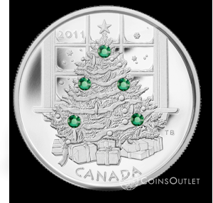 20$ Fine Silver Coin - Christmas Tree 2011r.