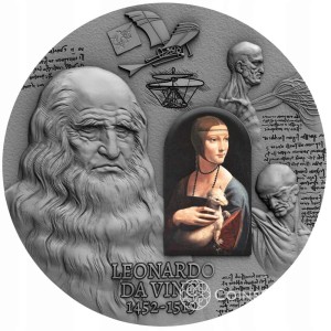 2000 Franków CFA Leonardo Da Vinci - 500. Rocznica Śmierci  2019