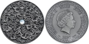 5$ NINE DRAGONS Chinese Legends 2 Oz 2020