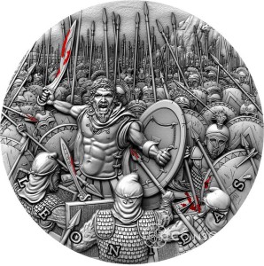5$ Leonidas "300 spartan" - Wielcy Dowódcy 2oz 2019