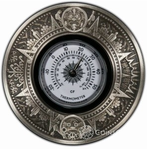 $2 THERMOMETER Aztec Calendar 2 Oz  2018