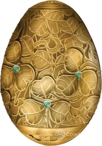 5000 Franków Faberge Jajo Koniczynowe 3D