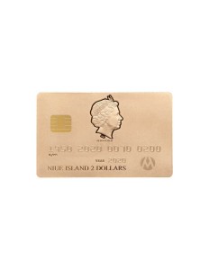 2$ Credit Card 70th Anniversary Gold Plated Silver Coin 2020 