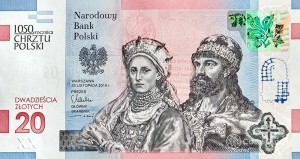 20 zł 1050. Rocznica Chrztu Polski