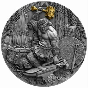 $2 Hephaestus - Greek Gods 2oz 2019