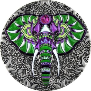 5$ Elephant - Mandala Collection 2oz 2019