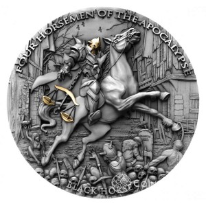 5$ BLACK HORSE Four Horsemen of the Apocalypse 2 Oz Silver Coin 5$ Niue 2020